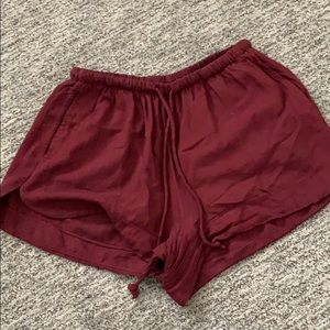 Brandy Melville maroon shorts